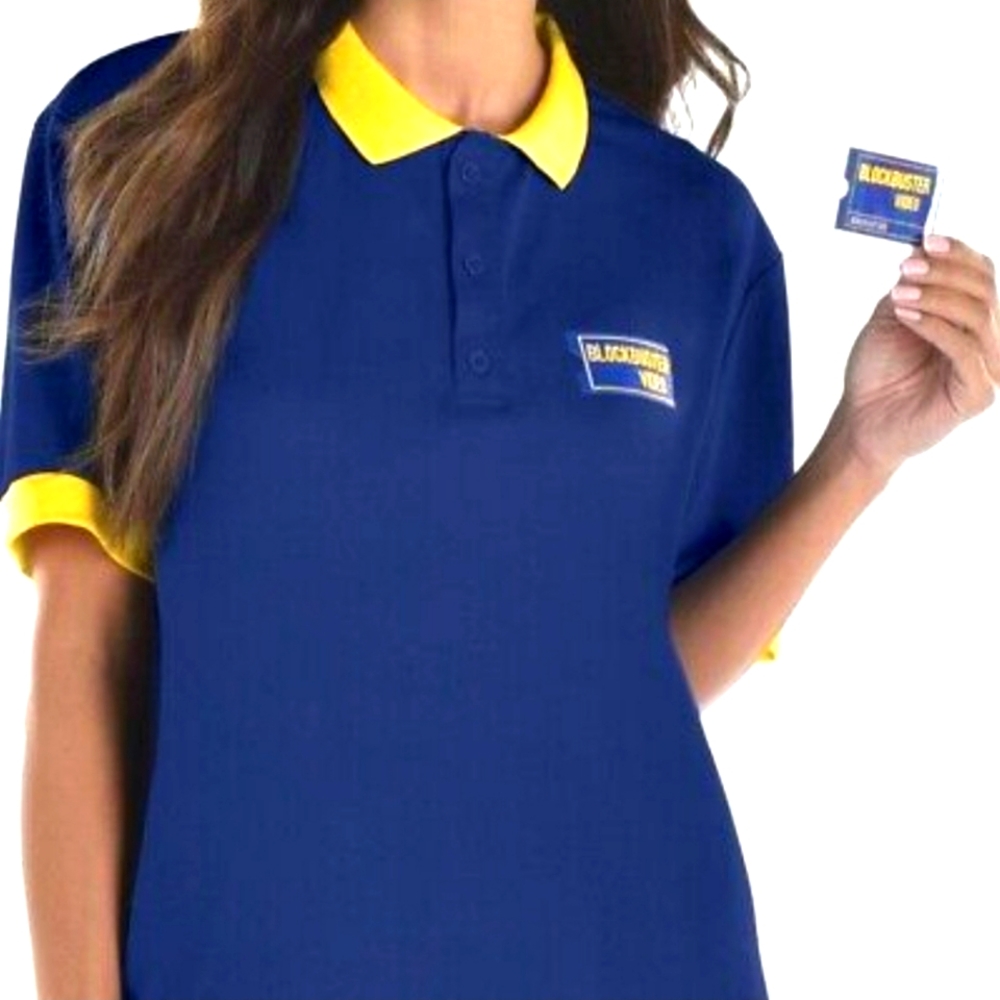 Blockbuster Video Uniform polo Size L